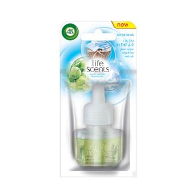 Illatosító készülék utántöltő, elektromos, 19 ml, AIR WICK "Life scents", frissen mosott ruha