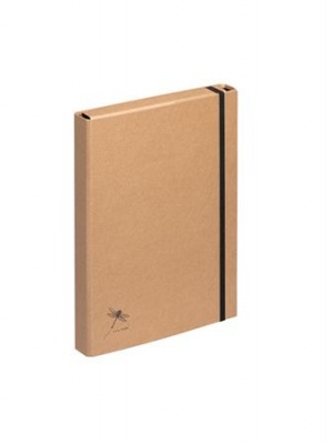 Füzetbox, A4, 40 mm, nátronpapír, PAGNA "Pur", barna