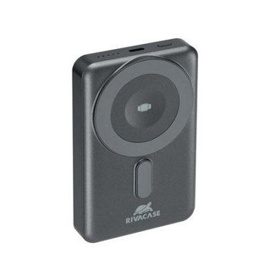 Power bank, mágneses (vezeték nélküli), 10.000mAh, RIVACASE "VA2608"