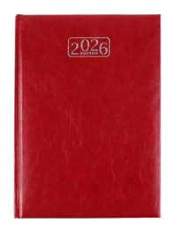 Naptár, tervező, A5, napi, VICTORIA OFFICE "Chrono", bordó (2026 évi)